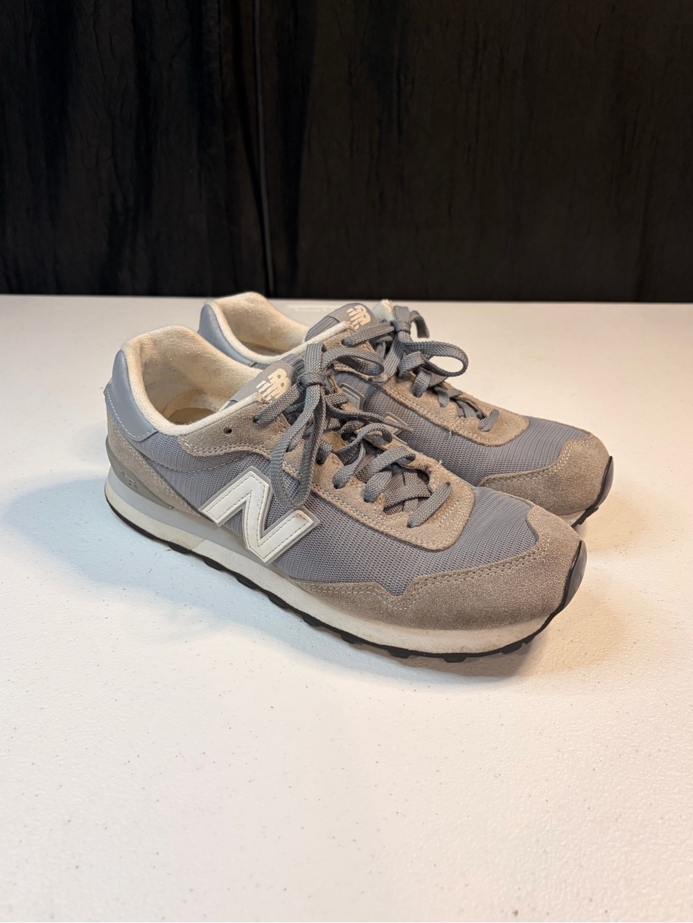 New Balance 515 Classic Mens 9.5 Womens 11 Grey White Sneakers ML515RSA